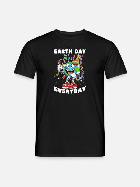 Earth Day Everyday Party - Men's T-Shirt - black