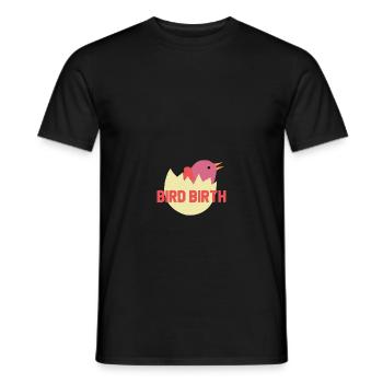 Birth on egg - Geburt aus dem Ei - Männer T-Shirt - Schwarz - Vorne - AI Model Male 178 light (178cm)