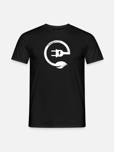 Electric Powered E-Bike - Männer T-Shirt - Schwarz