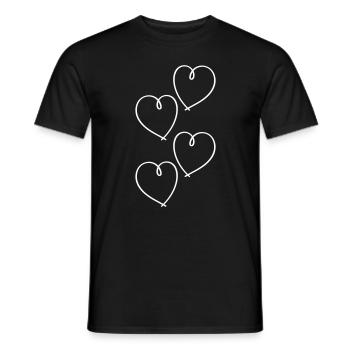 Herzen Love Symbol - Männer T-Shirt - Schwarz - Vorne - AI Model Male 178 light (178cm)