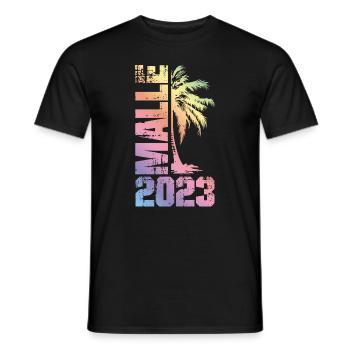 Malle 2023 - Men's T-Shirt - black - Front - AI Model Male 178 light (178cm)