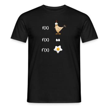 Math Derivation Chicken Student Teacher Gift - Men's T-Shirt - black - Front - AI Model Male 178 light (178cm)