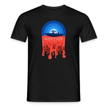 Tranche de vie - T-shirt homme - noir - Devant - AI Model Male 178 light (178cm)