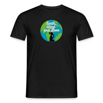 Earth, Wind & Love - T-shirt homme - noir - Devant - AI Model Male 178 light (178cm)