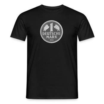 Allemand Mark pièce 2013 - T-shirt homme - noir - Devant - AI Model Male 178 light (178cm)