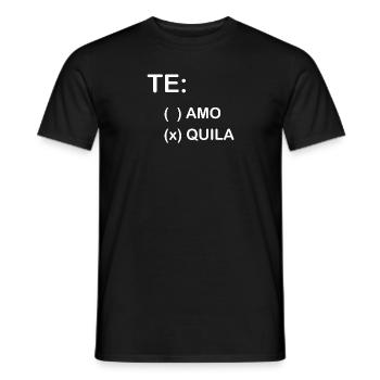 Te amo Tequila - Men's T-Shirt - black - Front - AI Model Male 178 light (178cm)