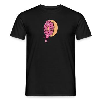 beignet - T-shirt homme - noir - Devant - AI Model Male 178 light (178cm)