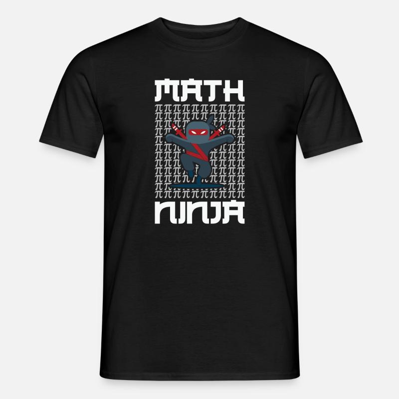 Math Teacher Math Ninja - Men’s T-shirt - black