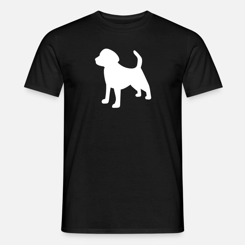 Beagle Icon - Männer T-Shirt - Schwarz