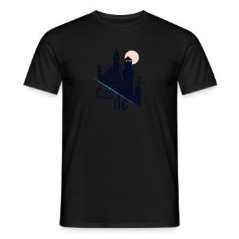 Castle Castle Bergfried Design Middle Ages - Men's T-Shirt - black - Front - AI Model Male 178 light (178cm)