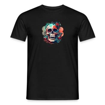 Crâne dans la conception gothique conception vectorielle HD - T-shirt homme - noir - Devant - AI Model Male 178 light (178cm)