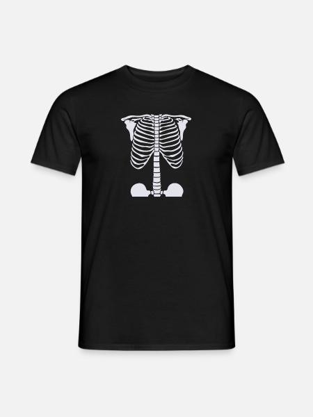 Halloween Skeleton Graphic Funny - Men's T-Shirt - black