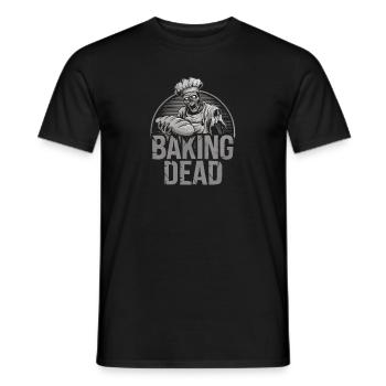 Baking Dead Zombie Baker Creepy Baker - Men's T-Shirt - black - Front - AI Model Male 178 light (178cm)