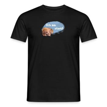 Bär Affirmation für Kinder und Tierliebhaber - Männer T-Shirt - Schwarz - Vorne - AI Model Male 178 light (178cm)