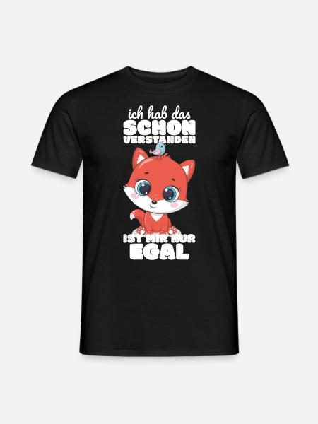 Fuchs Bürohumor Büro Kollege Geschenk - Männer T-Shirt - Schwarz