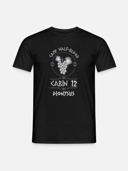 Cabin #12 in Camp Half Blood, Child of Dyonisus - Men's T-Shirt - black