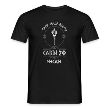 Cabin #20 in Camp Half Blood, Child of Hecate - Men's T-Shirt - black - Front - AI Model Male 178 light (178cm)