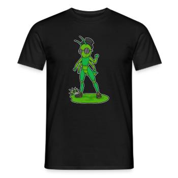 Caterpillar Glasses - Men's T-Shirt - black - Front - AI Model Male 178 light (178cm)