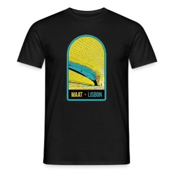 MAAT, Lisbonne : Art, Architecture, Technologie - T-shirt homme - noir - Devant - AI Model Male 178 light (178cm)