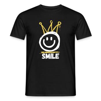 Smile Graffiti - Männer T-Shirt - Schwarz - Vorne - AI Model Male 178 light (178cm)
