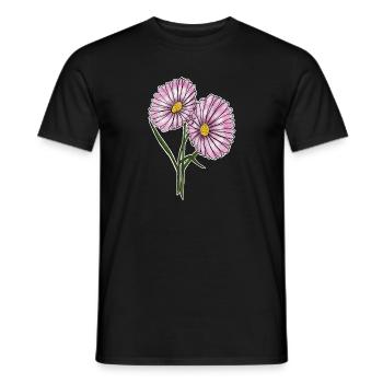 Pâquerette - T-shirt homme - noir - Devant - AI Model Male 178 light (178cm)