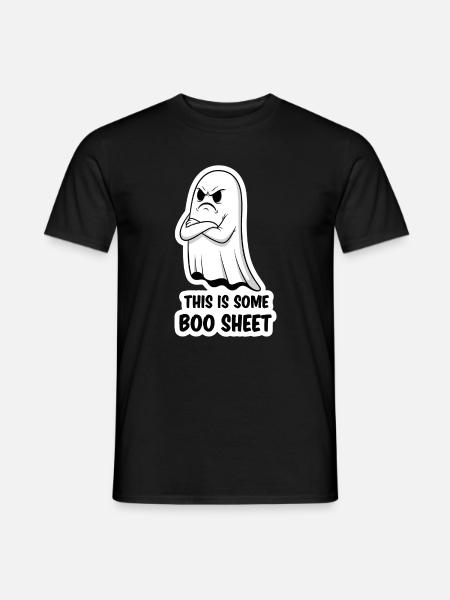 This Is Some Boo Sheet Cartoon Gespenst - T-shirt herr - svart