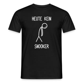 Pas de snooker aujourd’hui Joueur de snooker drôle de snooker - T-shirt homme - noir - Devant - AI Model Male 178 light (178cm)