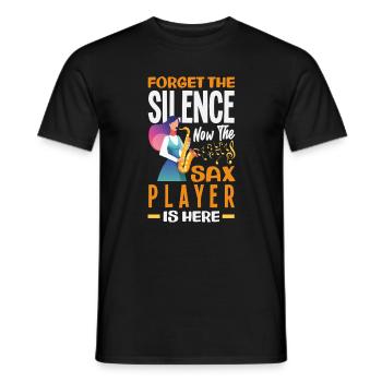 Saxofon - Männer T-Shirt - Schwarz - Vorne - AI Model Male 178 light (178cm)