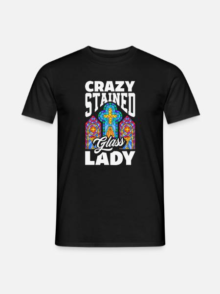 Buntglas-kunst Buntglas-künstler - Männer T-Shirt - Schwarz