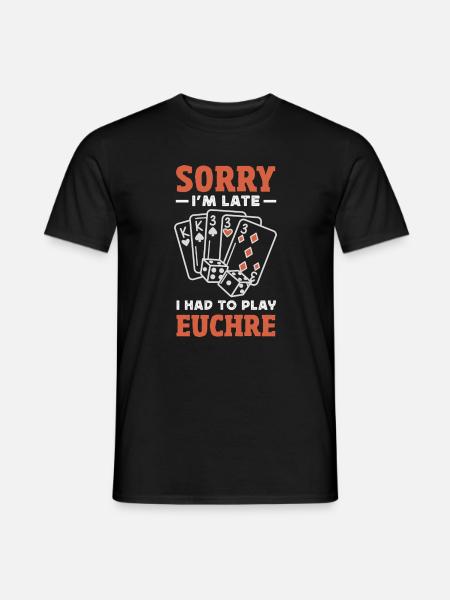 I'm sorry I'm too late - Men's T-Shirt - black