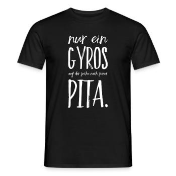 Lustiger Griechischer Spruch Griechenland Geschenk - Männer T-Shirt - Schwarz - Vorne - AI Model Male 178 light (178cm)