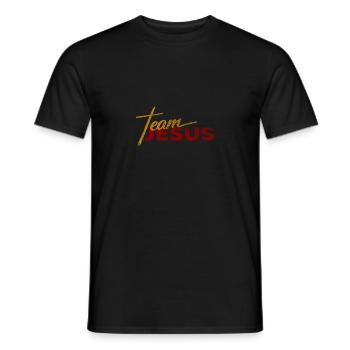 Catholic Team Jesus Christ T-Shirt for Prayer Gro - Men's T-Shirt - black - Front - AI Model Male 178 light (178cm)