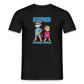 Super Großer Bruder und Kleine Schwester - Männer T-Shirt - Schwarz - Vorne - AI Model Male 178 light (178cm)