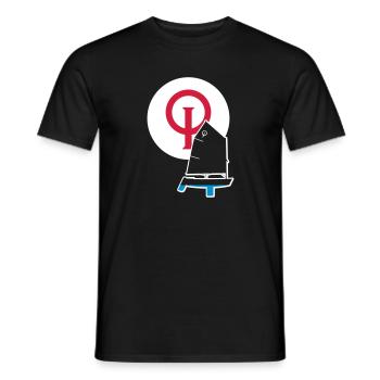 Sailboat Optimist - Men's T-Shirt - black - Front - AI Model Male 178 light (178cm)