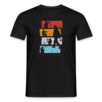 Pêche Poisson pêche Pêche - T-shirt homme - noir - Devant - AI Model Male 178 light (178cm)