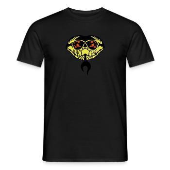sonnenbrille schlange zunge viper 1202 - T-shirt homme - noir - Devant - AI Model Male 178 light (178cm)