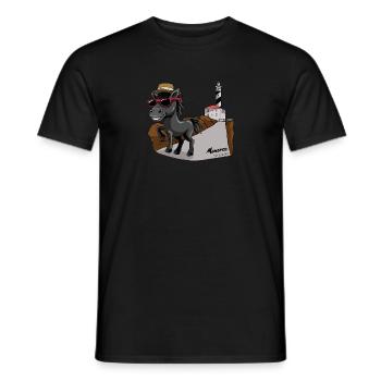 Menorca Favaritx T-shirt - Männer T-Shirt - Schwarz - Vorne - AI Model Male 178 light (178cm)