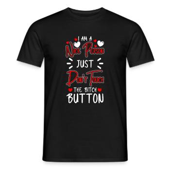 Nur Gucken Lustig Ärger - Männer T-Shirt - Schwarz - Vorne - AI Model Male 178 light (178cm)