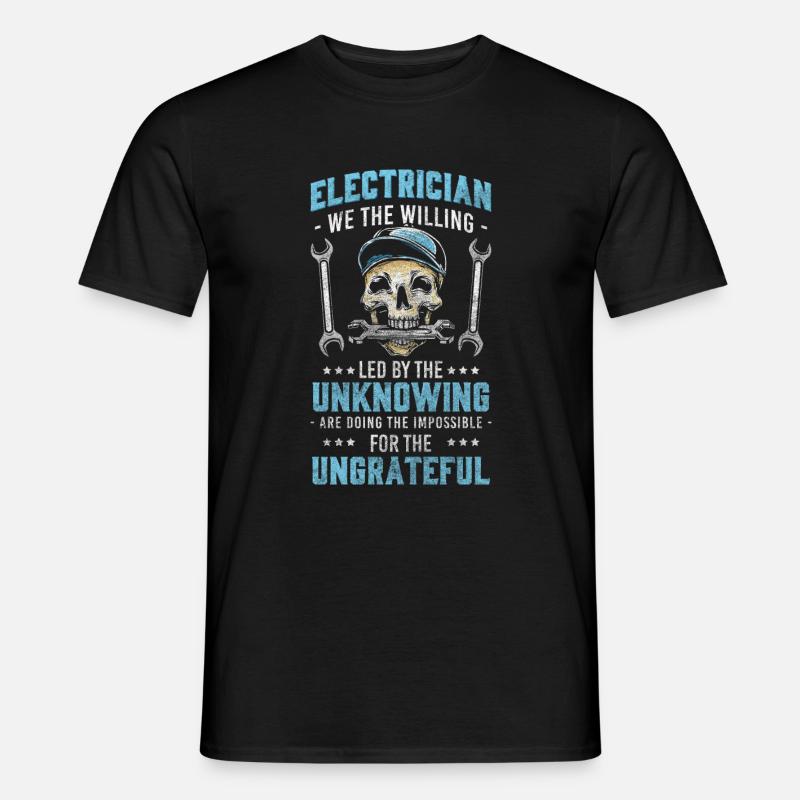Electronics Technician Electric Flash - Men’s T-shirt - black