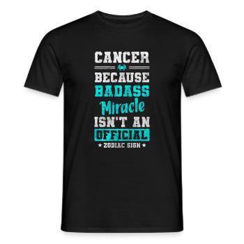 Cancer Zodiac Planet Element - Men's T-Shirt - black - Front - AI Model Male 178 light (178cm)