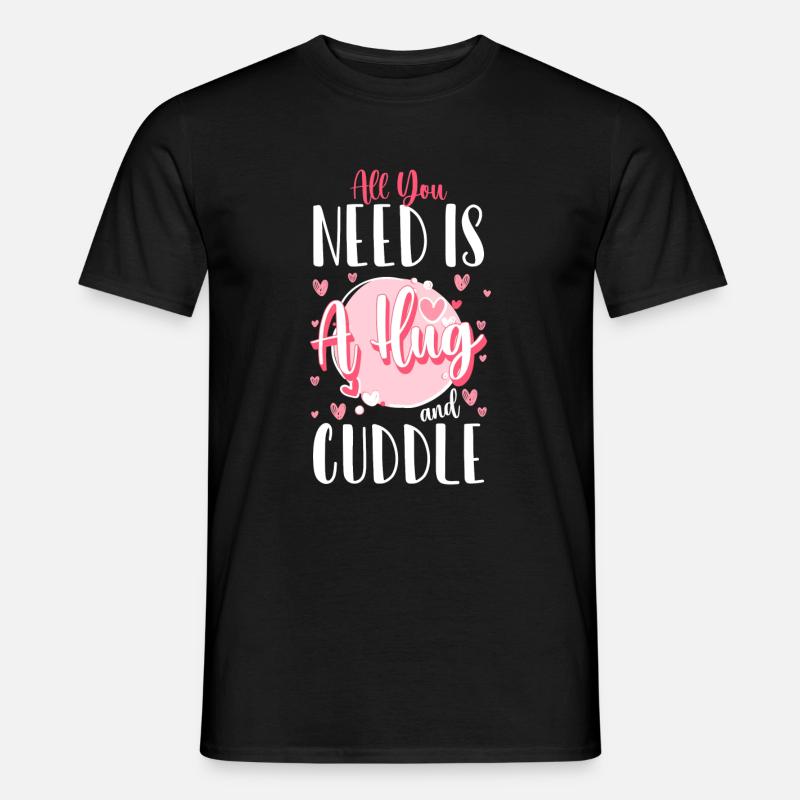 Liebe Teddybär Partner - Männer T-Shirt - Schwarz