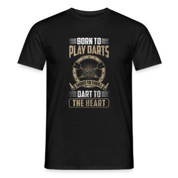 Fléchettes Fun Homme - T-shirt homme - noir - Devant - AI Model Male 178 light (178cm)