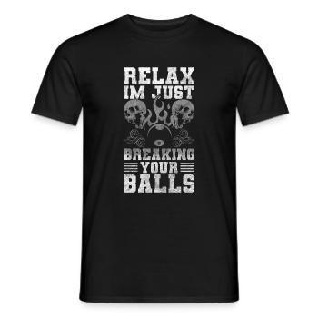 Pool Der Meister - Männer T-Shirt - Schwarz - Vorne - AI Model Male 178 light (178cm)