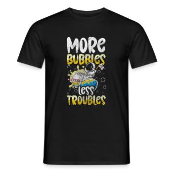 Bubble Tea Tee Eistee Liebhaber - Männer T-Shirt - Schwarz - Vorne - AI Model Male 178 light (178cm)
