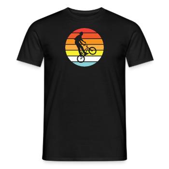 BMX - Fahrer vintage - summer - Männer T-Shirt - Schwarz - Vorne - AI Model Male 178 light (178cm)