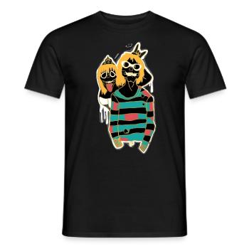 PARADIES - Männer T-Shirt - Schwarz - Vorne - AI Model Male 178 light (178cm)