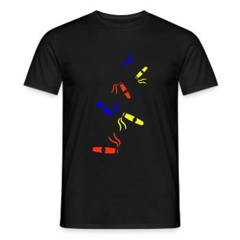 Cigar Symbol - Men's T-Shirt - black - Front - AI Model Male 178 light (178cm)