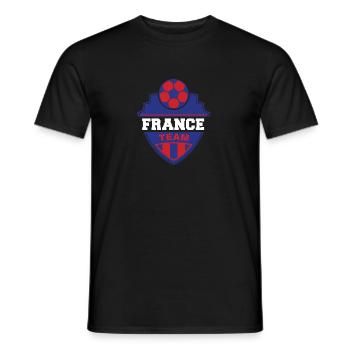 France - Männer T-Shirt - Schwarz - Vorne - AI Model Male 178 light (178cm)