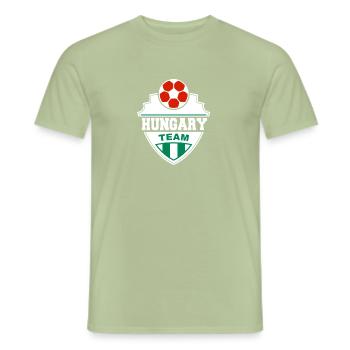 Hungary - Men's T-Shirt - sage - Front - AI Model Male 178 light (178cm)