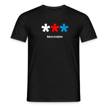 Mehrere A.. - Männer T-Shirt - Schwarz - Vorne - AI Model Male 178 light (178cm)